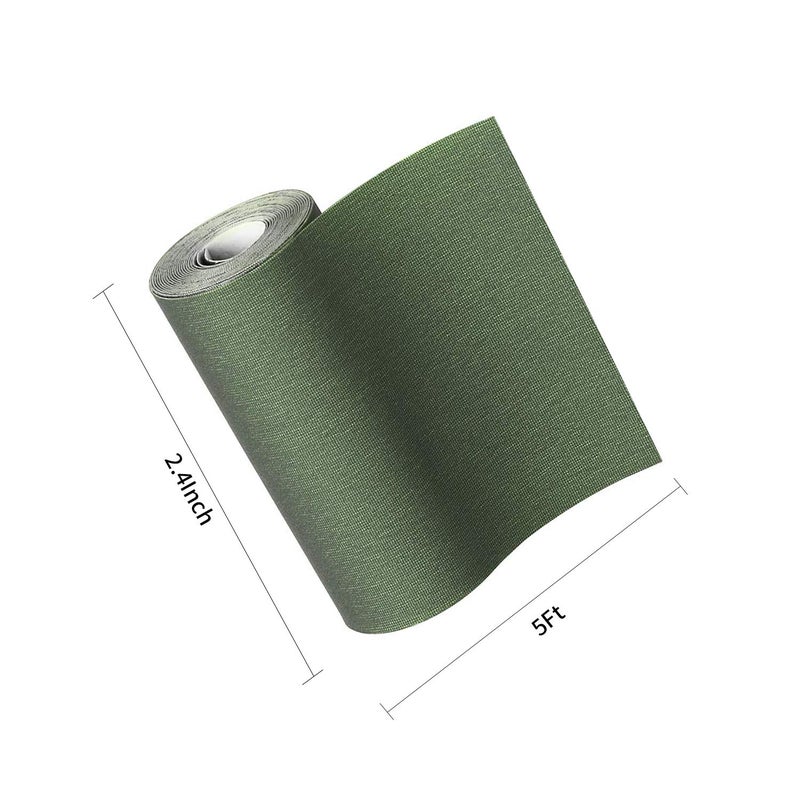 Azobur Nylon Fabric Iron-on Patches 2.4" x 60", Waterproof Tenacious Adhesive Tape Iron-on Patch for Tent, Clothing, Backpack, Luggage,Boat Cover,Awning(Green,Waterproof) - Image 2